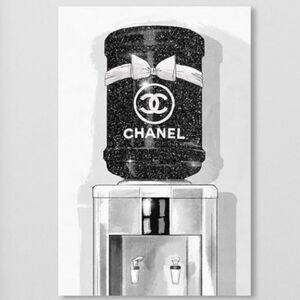 “Water-cooler Talk” Chanel inspired print picture wall art home cooler